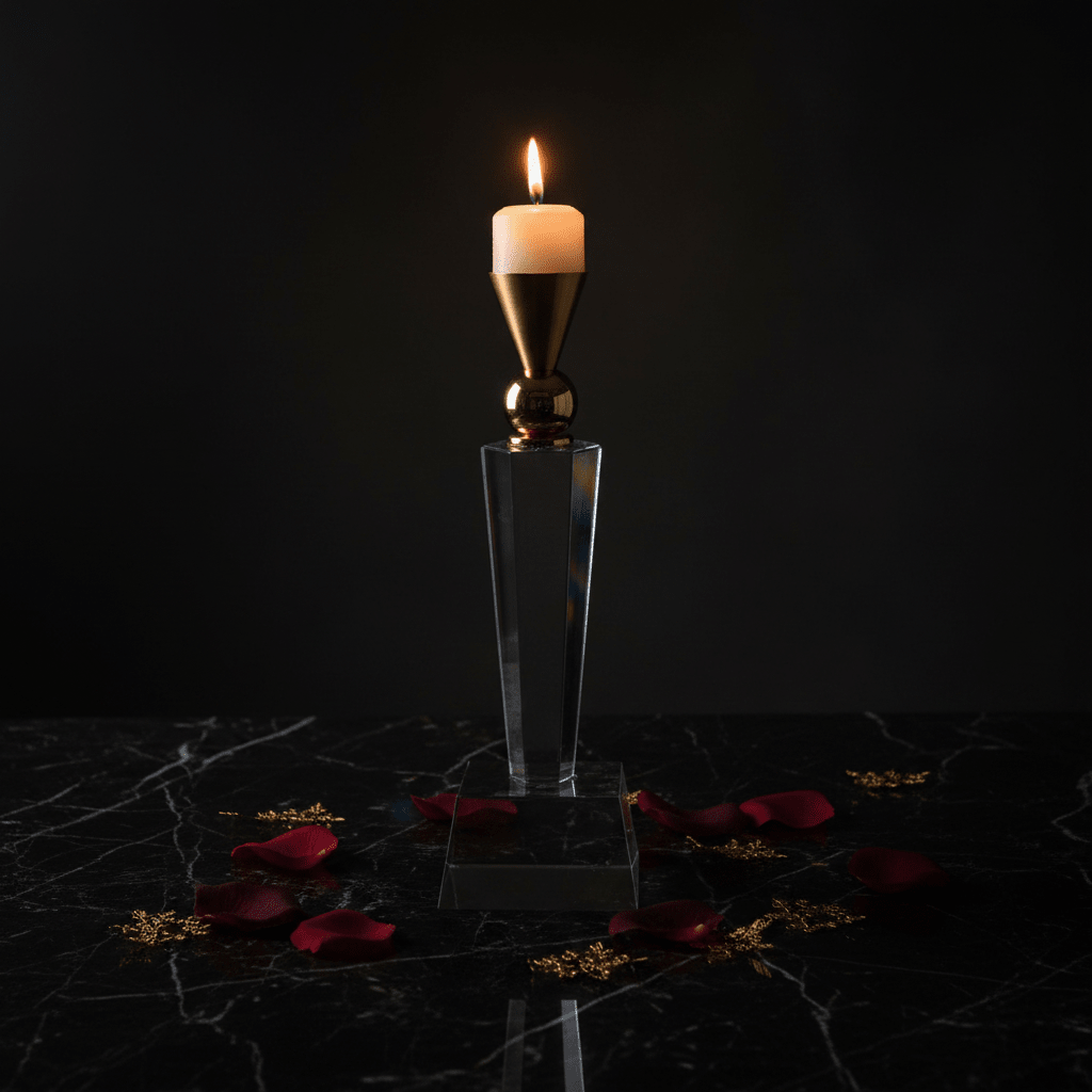 Decorative Crystal & Gold Metal Candle Holder for Elegant Table Centerpieces – 27cm - Al Kabayel Discount CentreDecorative Crystal & Gold Metal Candle Holder for Elegant Table Centerpieces – 27cmHome Décor AccentsAKDCAl Kabayel Discount Centre