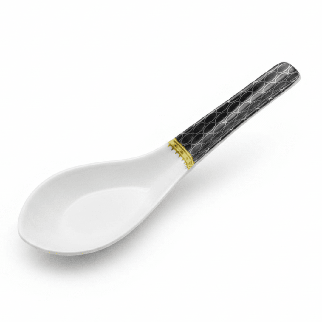 Delcasa Black & White Melamine Soup Spoon - 14cm - Al Kabayel Discount CentreDelcasa Black & White Melamine Soup Spoon - 14cmSpoonsDELCASAAl Kabayel Discount Centre