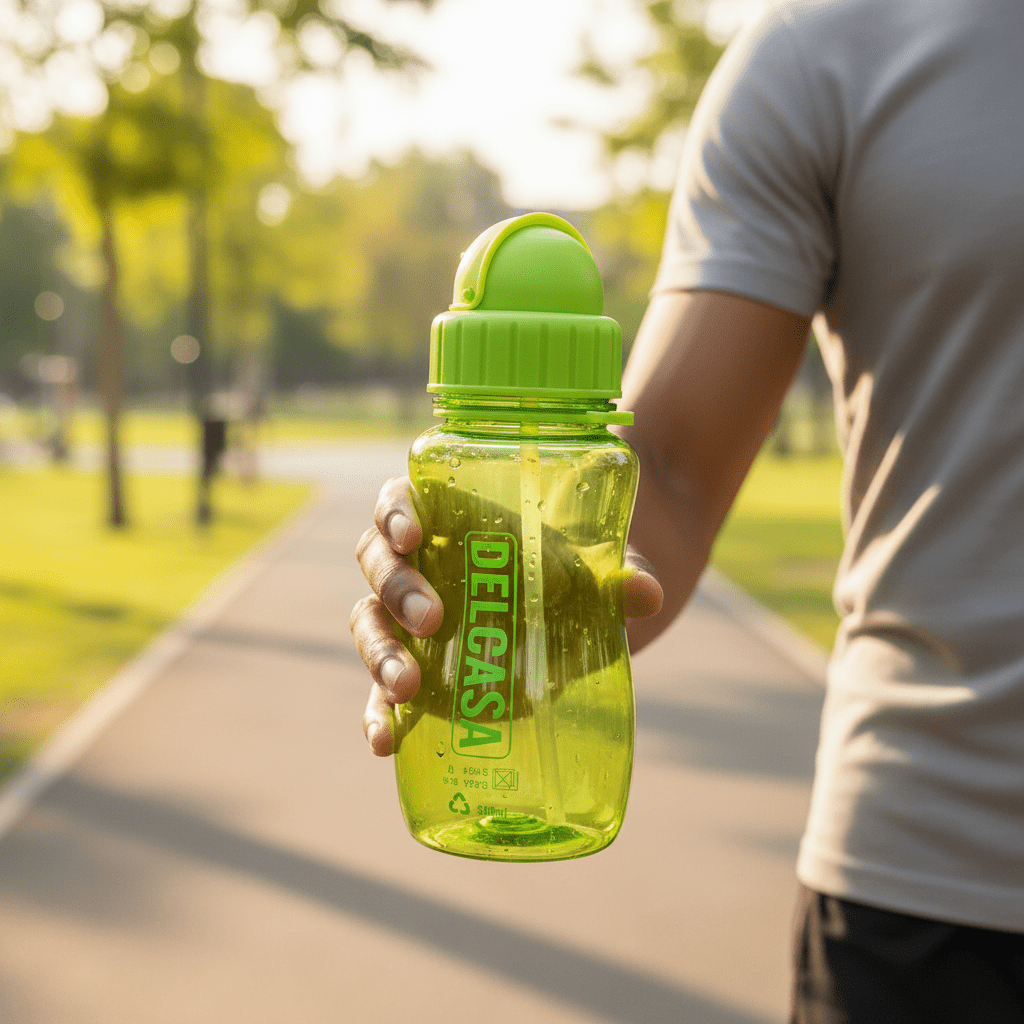 Delcasa Green Plastic Water Bottle - 500ml - Al Kabayel Discount CentreDelcasa Green Plastic Water Bottle - 500mlWater BottlesDELCASAAl Kabayel Discount Centre