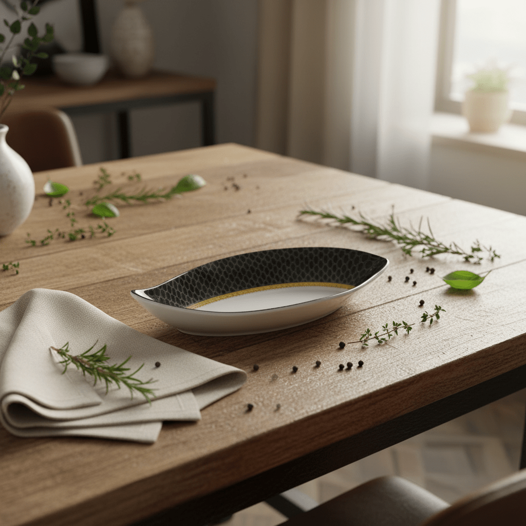 Delcasa Premium Black & White Melamine Dish Plate 7.2 Inch - Al Kabayel Discount CentreDelcasa Premium Black & White Melamine Dish Plate 7.2 InchPlatesDELCASAAl Kabayel Discount Centre