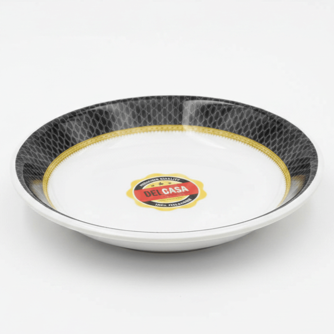 Delcasa Premium Black & White Melamine Side Plate 6 Inch - Al Kabayel Discount CentreDelcasa Premium Black & White Melamine Side Plate 6 InchPlatesDELCASAAl Kabayel Discount Centre