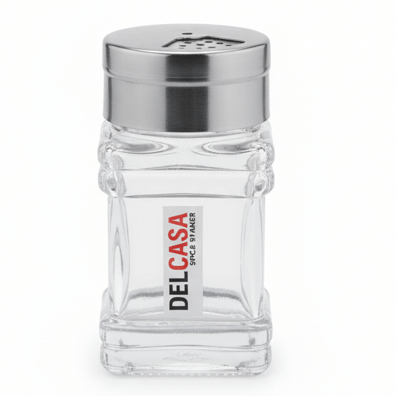 Delcasa Stylish Acrylic Salt & Pepper Shaker with Metal Lid for Modern Kitchen & Dining Table – 8cm - Al Kabayel Discount CentreDelcasa Stylish Acrylic Salt & Pepper Shaker with Metal Lid for Modern Kitchen & Dining Table – 8cmKitchen Utensils & GadgetsDELCASAAl Kabayel Discount Centre