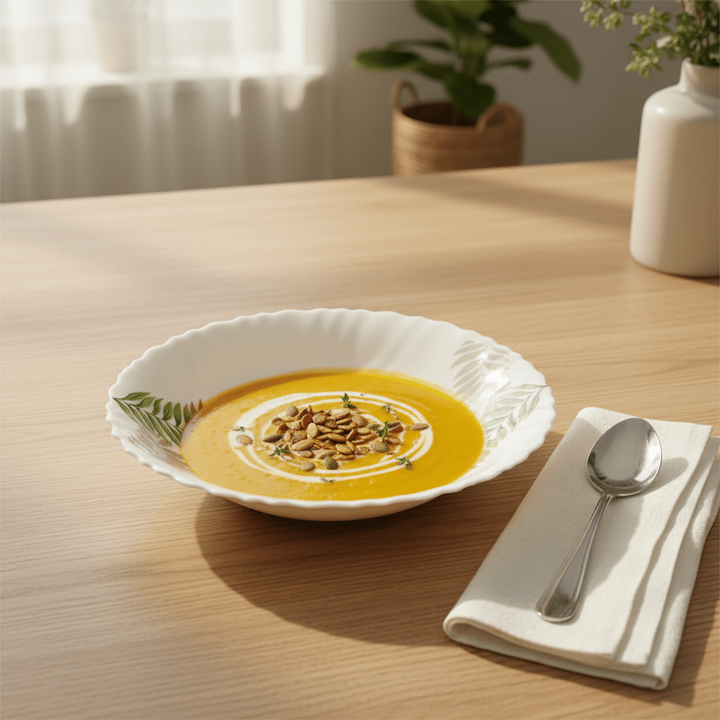 Delcasa White Opalware Soup Bowl with Classic Leaf Design – 8.5 Inch - Al Kabayel Discount CentreDelcasa White Opalware Soup Bowl with Classic Leaf Design – 8.5 InchBowlsDELCASAAl Kabayel Discount Centre