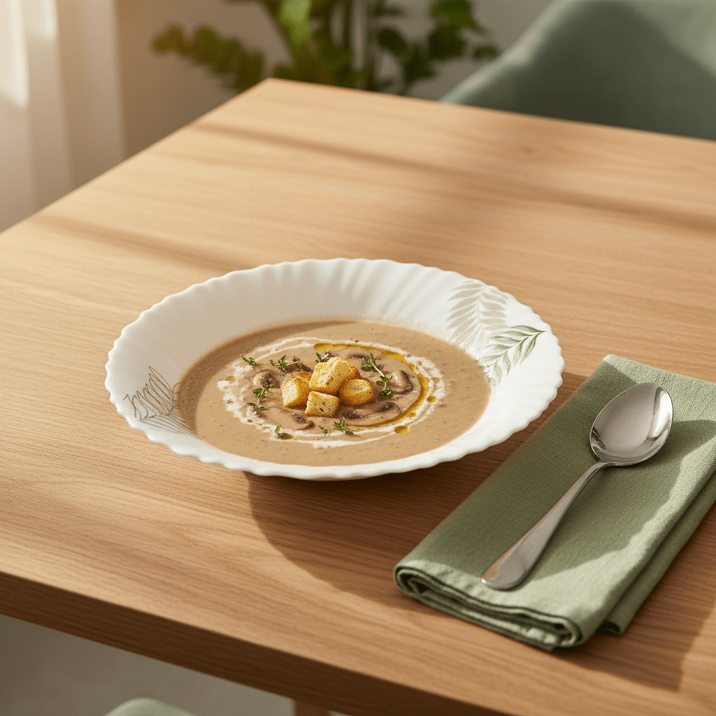 Delcasa White Opalware Soup Plate with Decorative Leaf Design – 9 Inch - Al Kabayel Discount CentreDelcasa White Opalware Soup Plate with Decorative Leaf Design – 9 InchPlatesDELCASAAl Kabayel Discount Centre
