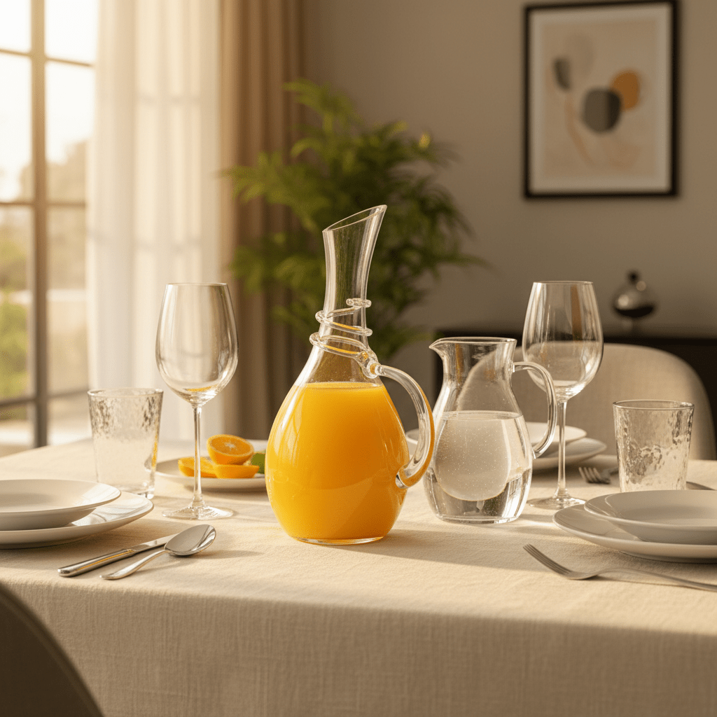 Deli 2L Classic Clear Glass Decanter with Solid Glass Handle – Modern Beverage Server for Water, Juice & Table Presentation - Al Kabayel Discount CentreDeli 2L Classic Clear Glass Decanter with Solid Glass Handle – Modern Beverage Server for Water, Juice & Table PresentationJugsDELIAl Kabayel Discount Centre