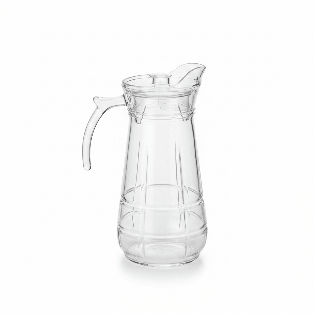 Deli Contemporary Glass Water Jug with Durable Acrylic Lid – Everyday Hydration Pitcher (1.7 L) - Al Kabayel Discount CentreDeli Contemporary Glass Water Jug with Durable Acrylic Lid – Everyday Hydration Pitcher (1.7 L)JugsDELIAl Kabayel Discount Centre