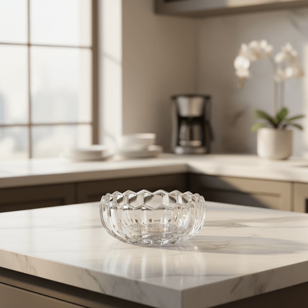 DELI Lotus Dew Design Glass Ashtray with Elegant Artistic Pattern – Premium Glass Ashtray for Tabletop Décor (12 cm) - Al Kabayel Discount CentreDELI Lotus Dew Design Glass Ashtray with Elegant Artistic Pattern – Premium Glass Ashtray for Tabletop Décor (12 cm)AshtraysDELIAl Kabayel Discount Centre