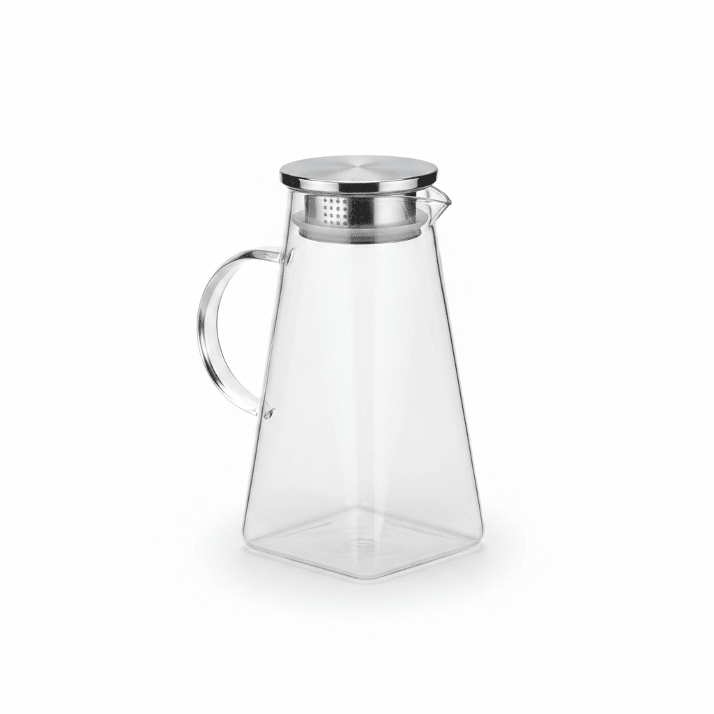 Deli Luxury Glass Water Jug with Polished Silver Lid – Large Capacity Beverage Server (2 L) - Al Kabayel Discount CentreDeli Luxury Glass Water Jug with Polished Silver Lid – Large Capacity Beverage Server (2 L)JugsDELIAl Kabayel Discount Centre
