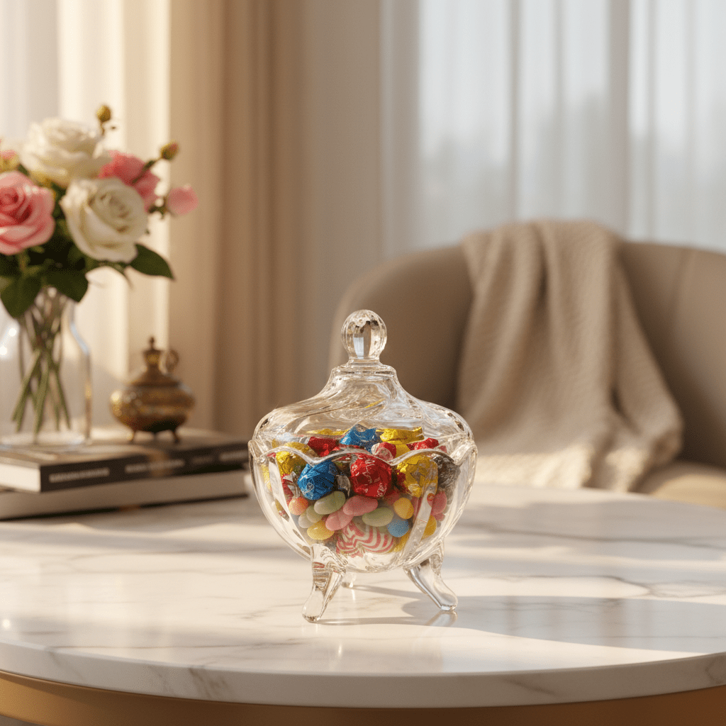 Deli Standard Glass Sugar Pot with Lid Classic Kitchen Sugar Storage Jar 10 x 10 cm - Al Kabayel Discount CentreDeli Standard Glass Sugar Pot with Lid Classic Kitchen Sugar Storage Jar 10 x 10 cmJars & Food SaversDELIAl Kabayel Discount Centre
