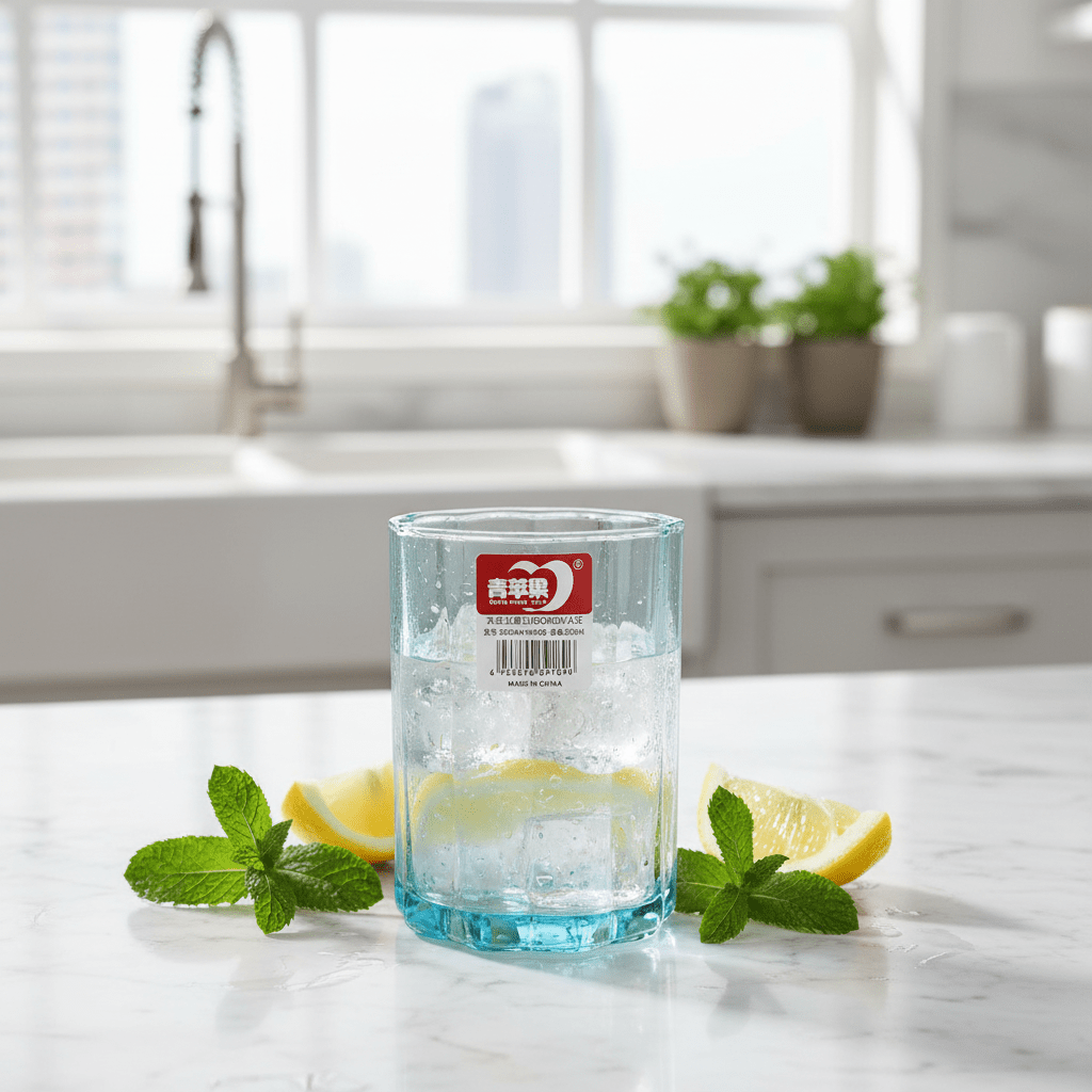 Deli Tinted Blue Water Glass | 250ml | Ribbed Fluted Tumbler - Al Kabayel Discount CentreDeli Tinted Blue Water Glass | 250ml | Ribbed Fluted TumblerTumblersDELIAl Kabayel Discount Centre