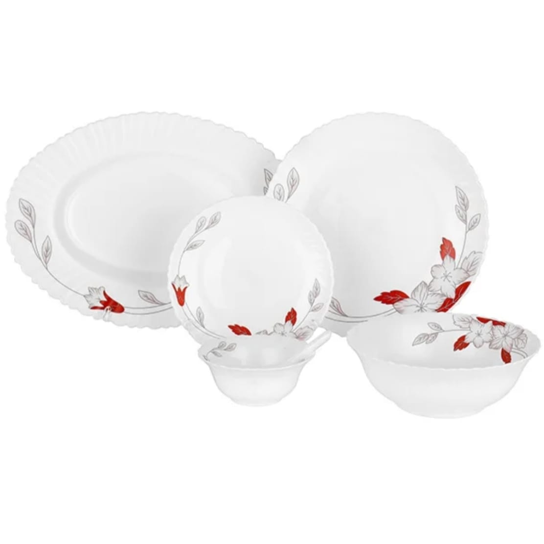 Delicasa 33 - Piece Opalware Dinner Set White - Al Kabayel Discount CentreDelicasa 33 - Piece Opalware Dinner Set WhiteDinnerware SetsDELICASAAl Kabayel Discount Centre