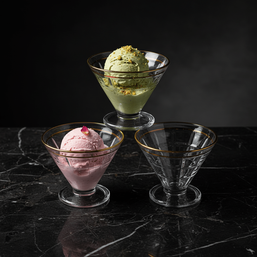 Delisoga Crystal Glass Ice Cream Cup 165ml – Diamond - Cut with Gold Rim - Al Kabayel Discount CentreDelisoga Crystal Glass Ice Cream Cup 165ml – Diamond - Cut with Gold RimTumblersDELISOGAAl Kabayel Discount Centre
