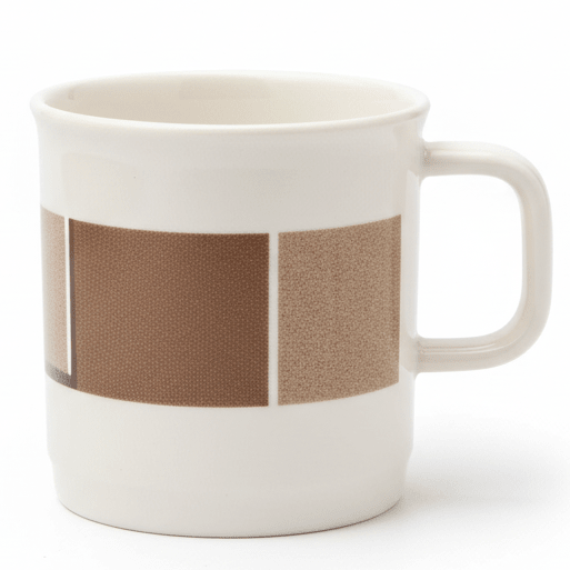 Delsaga White with Brown Design Melamine Coffee Mug 320 ml Classic Style Mug for Coffee and Tea - Al Kabayel Discount CentreDelsaga White with Brown Design Melamine Coffee Mug 320 ml Classic Style Mug for Coffee and TeaMugsDELSAGAAl Kabayel Discount Centre