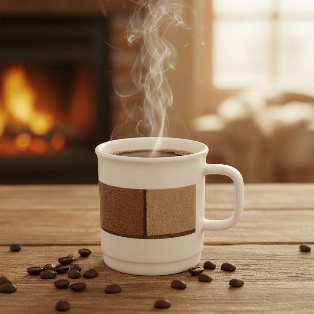 Delsaga White with Brown Design Melamine Coffee Mug 320 ml Classic Style Mug for Coffee and Tea - Al Kabayel Discount CentreDelsaga White with Brown Design Melamine Coffee Mug 320 ml Classic Style Mug for Coffee and TeaMugsDELSAGAAl Kabayel Discount Centre