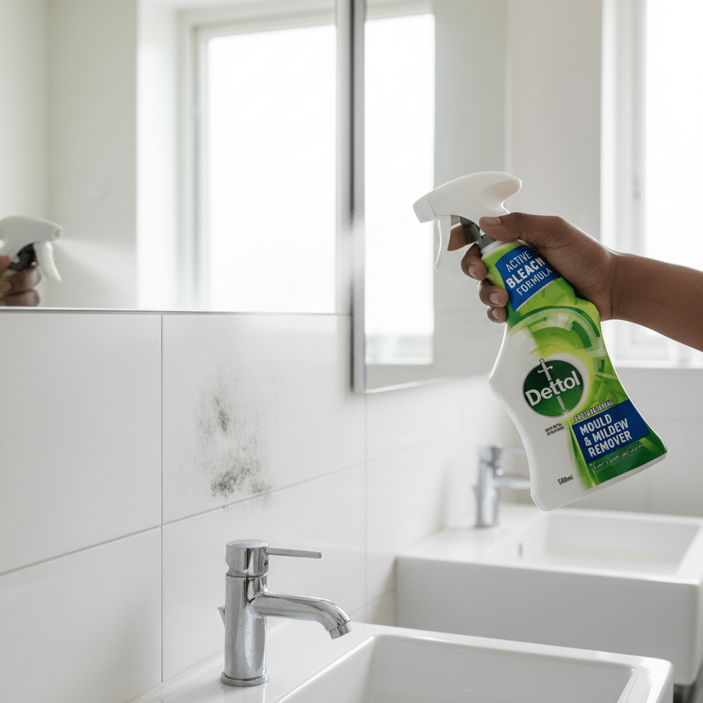 Dettol Anti - Bacterial Mould & Mildew Remover Spray - 500ml - Al Kabayel Discount CentreDettol Anti - Bacterial Mould & Mildew Remover Spray - 500mlHousehold CleaningDETTOLAl Kabayel Discount Centre