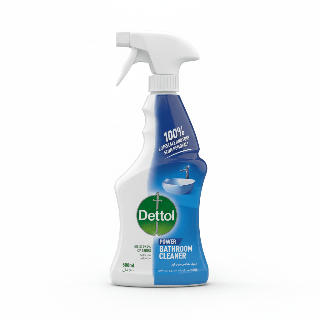 Dettol Antibacterial Bathroom Cleaner Spray - 500ml - Al Kabayel Discount CentreDettol Antibacterial Bathroom Cleaner Spray - 500mlHousehold CleaningDETTOLAl Kabayel Discount Centre