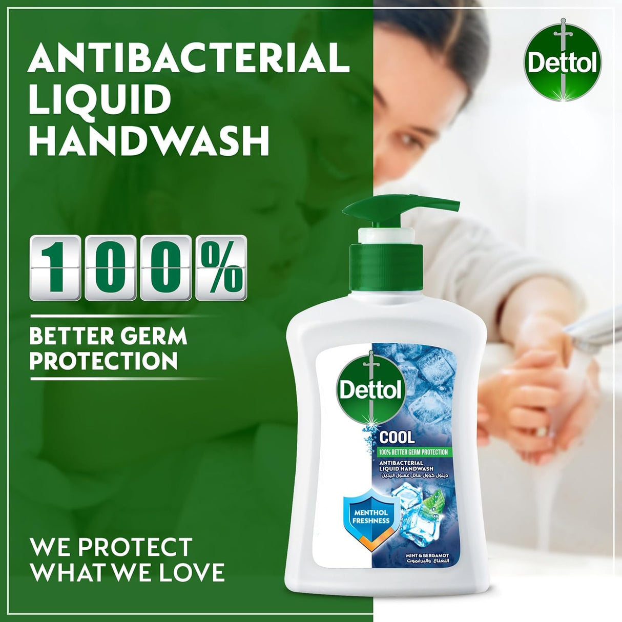 Dettol Cool Liquid Handwash Pump, Mint & Bergamot Scent, 200ml - Al Kabayel Discount CentreDettol Cool Liquid Handwash Pump, Mint & Bergamot Scent, 200mlHandwashDETTOLAl Kabayel Discount Centre