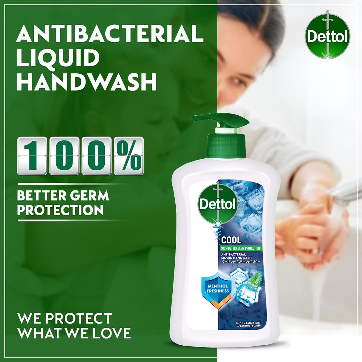 Dettol Cool Liquid Handwash Pump, Mint & Bergamot Scent, 400ml - Al Kabayel Discount CentreDettol Cool Liquid Handwash Pump, Mint & Bergamot Scent, 400mlHandwashDETTOLAl Kabayel Discount Centre