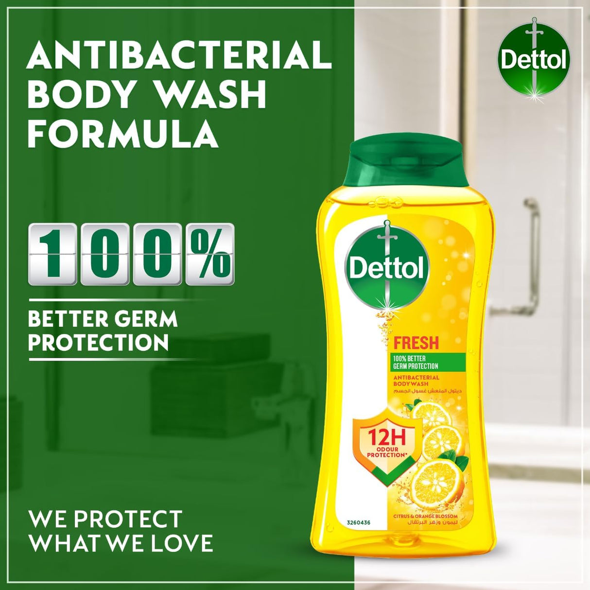 Dettol Fresh Shower Gel & Body Wash, Citrus & Orange Blossom, 250ml - Al Kabayel Discount CentreDettol Fresh Shower Gel & Body Wash, Citrus & Orange Blossom, 250mlBodywashDETTOLAl Kabayel Discount Centre
