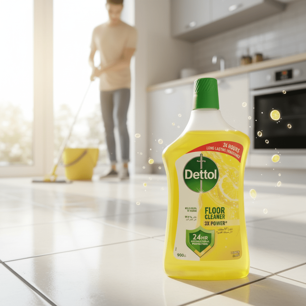 Dettol Lemon Antibacterial Protection Power Floor Cleaner - 900ml - Al Kabayel Discount CentreDettol Lemon Antibacterial Protection Power Floor Cleaner - 900mlHousehold CleaningDETTOLAl Kabayel Discount Centre