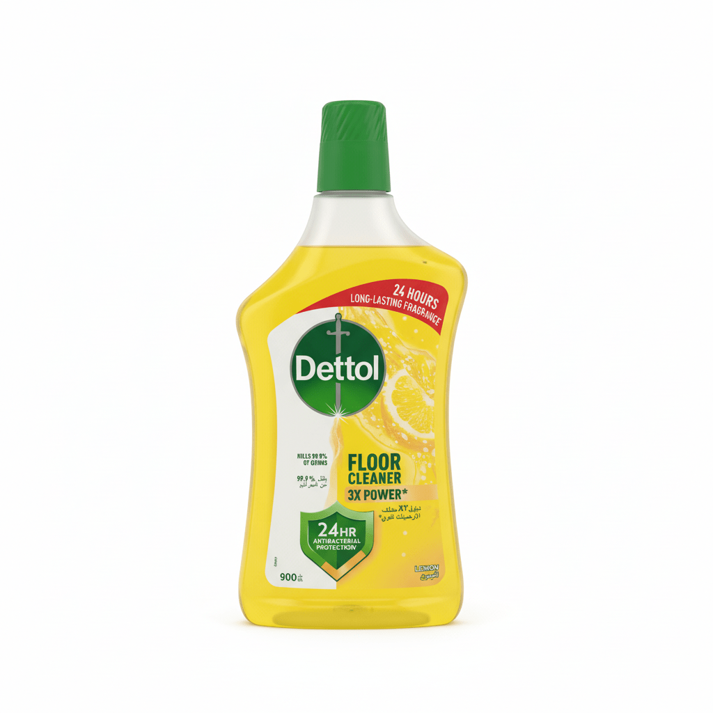 Dettol Lemon Antibacterial Protection Power Floor Cleaner - 900ml - Al Kabayel Discount CentreDettol Lemon Antibacterial Protection Power Floor Cleaner - 900mlHousehold CleaningDETTOLAl Kabayel Discount Centre