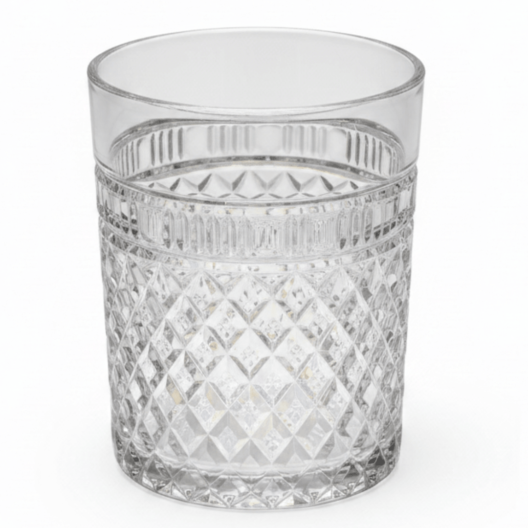 Diamond Cut Clear Acrylic Tumbler Glass - Elegant Crystal Pattern Drinkware for Home & Events 300ml - Al Kabayel Discount CentreDiamond Cut Clear Acrylic Tumbler Glass - Elegant Crystal Pattern Drinkware for Home & Events 300mlTumblersAKDCAl Kabayel Discount Centre