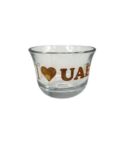 DIMLAJ 6pcs Glass Cawa Cup 90ml with I Love UAE Design - Al Kabayel Discount CentreDIMLAJ 6pcs Glass Cawa Cup 90ml with I Love UAE DesignTea CupsDIMLAJAl Kabayel Discount Centre