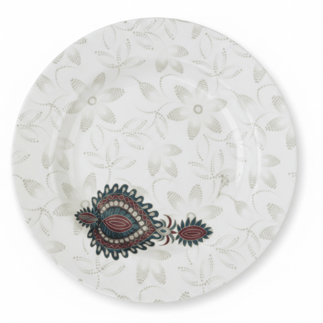 Dinewell White Melamine Side Plate 9 Inch | Elegant Floral Design - Al Kabayel Discount CentreDinewell White Melamine Side Plate 9 Inch | Elegant Floral DesignPlatesDINEWELLAl Kabayel Discount Centre