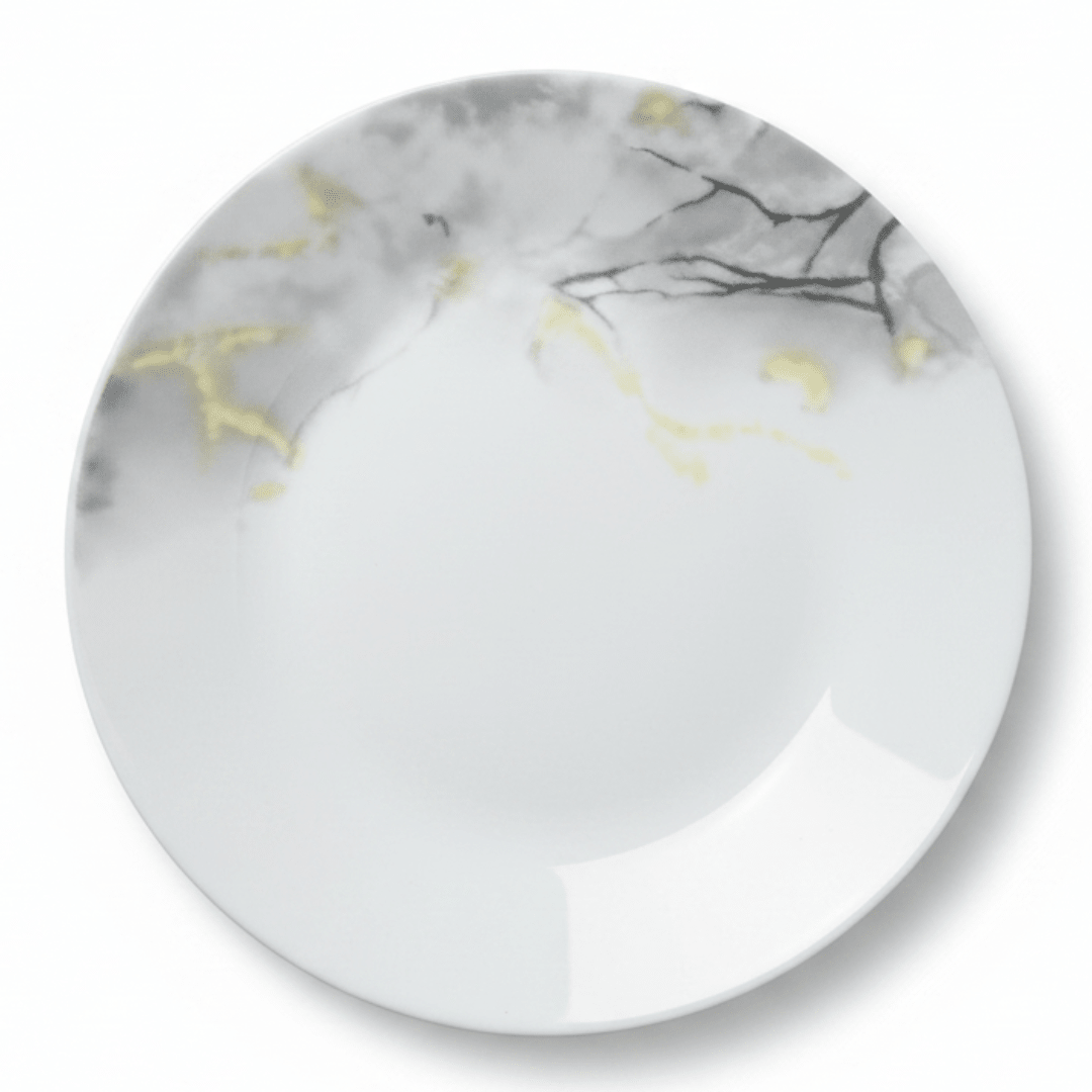 Diva Twilight Clouds White Opalware Dessert Plate with Grey Pattern Design – 19 cm - Al Kabayel Discount CentreDiva Twilight Clouds White Opalware Dessert Plate with Grey Pattern Design – 19 cmPlatesDIVAAl Kabayel Discount Centre