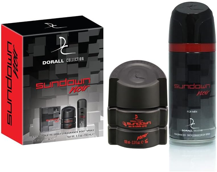 Dorall Collection Sundown Noir EDP Body Spray (100ML+150ML) - Al Kabayel Discount CentreDorall Collection Sundown Noir EDP Body Spray (100ML+150ML)PerfumesDORALL COLLECTIONAl Kabayel Discount Centre
