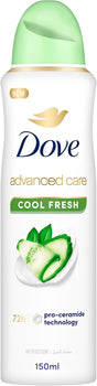 Dove Advanced Care, Antiperspirant Deodorant Spray, Cool Fresh, 72H Sweat & Odor Protection & Moisturizes with Pro - Ceramide Technology - 150ML - Al Kabayel Discount CentreDove Advanced Care, Antiperspirant Deodorant Spray, Cool Fresh, 72H Sweat & Odor Protection & Moisturizes with Pro - Ceramide Technology - 150MLBody Mists & SpraysDOVEAl Kabayel Discount Centre