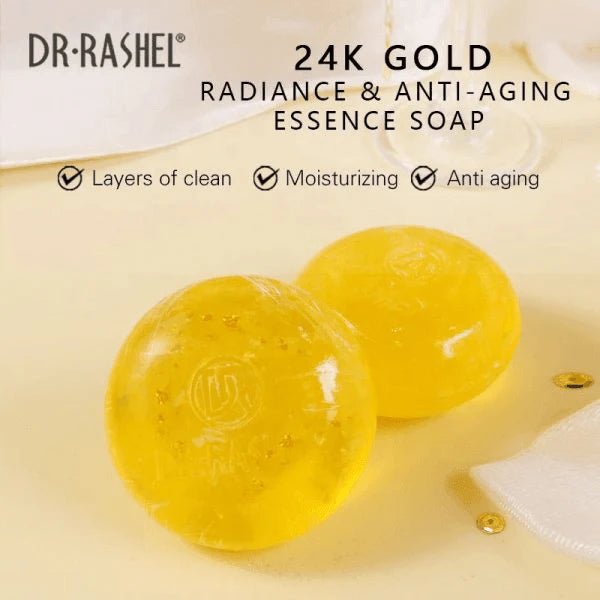 Dr.Rashel 24k Gold Radiance & Anti - Aging Soap - 100g - Al Kabayel Discount CentreDr.Rashel 24k Gold Radiance & Anti - Aging Soap - 100gSkin CareDR RASHELAl Kabayel Discount Centre