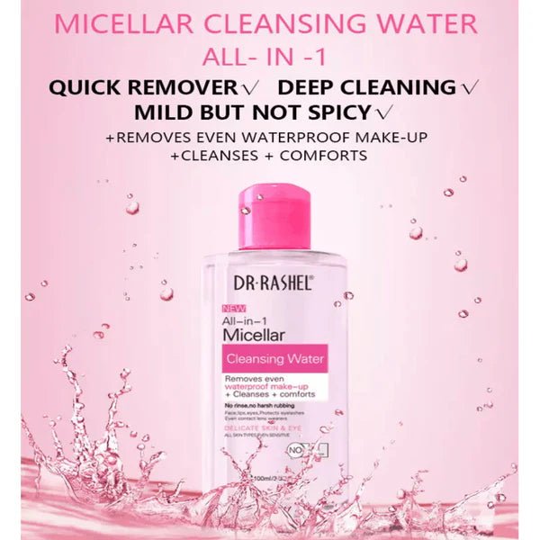 Dr.Rashel All - In - 1 Micellar Cleansing Water 100ml - Al Kabayel Discount CentreDr.Rashel All - In - 1 Micellar Cleansing Water 100mlSkin CareDR RASHELAl Kabayel Discount Centre