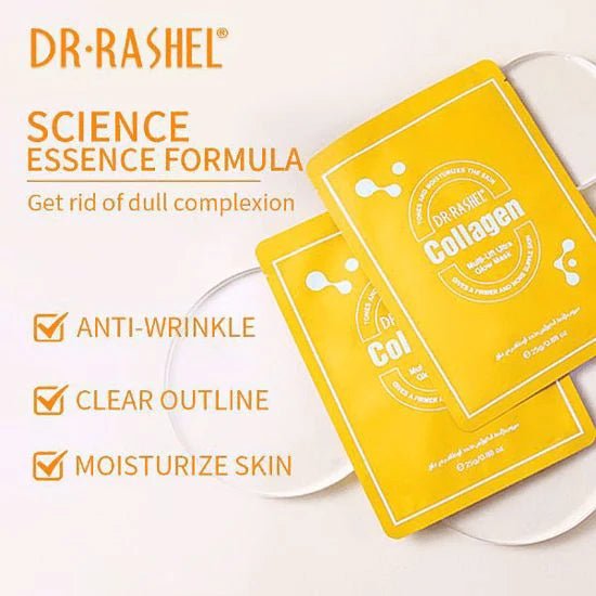 Dr.Rashel Collagen Multi - Lift Glow Mask - 10 Pcs 25g - Al Kabayel Discount CentreDr.Rashel Collagen Multi - Lift Glow Mask - 10 Pcs 25gSkin CareDR RASHELAl Kabayel Discount Centre