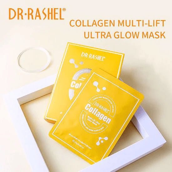 Dr.Rashel Collagen Multi - Lift Glow Mask - 10 Pcs 25g - Al Kabayel Discount CentreDr.Rashel Collagen Multi - Lift Glow Mask - 10 Pcs 25gSkin CareDR RASHELAl Kabayel Discount Centre