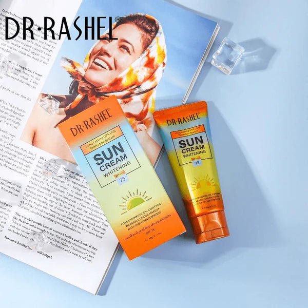 Dr.Rashel Sun Cream Whitening SPF+++75 - 60g - Al Kabayel Discount CentreDr.Rashel Sun Cream Whitening SPF+++75 - 60gSkin CareDR RASHELAl Kabayel Discount Centre