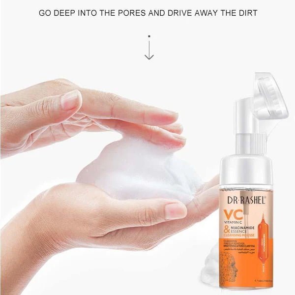 Dr.Rashel Vitamin C & Niacinamide Essence Cleansing Mousse 125ml - Al Kabayel Discount CentreDr.Rashel Vitamin C & Niacinamide Essence Cleansing Mousse 125mlSkin CareDR RASHELAl Kabayel Discount Centre