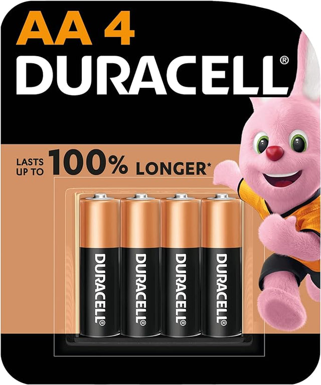 DURACELL AA Alkaline Batteries 1.5V, Pack of 4 - Al Kabayel Discount CentreDURACELL AA Alkaline Batteries 1.5V, Pack of 4BatteriesDURACELLAl Kabayel Discount Centre
