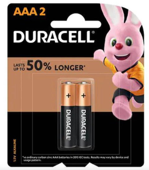 DURACELL AAA Alkaline Batteries 1.5V, Pack of 2 - Al Kabayel Discount CentreDURACELL AAA Alkaline Batteries 1.5V, Pack of 2BatteriesDURACELLAl Kabayel Discount Centre