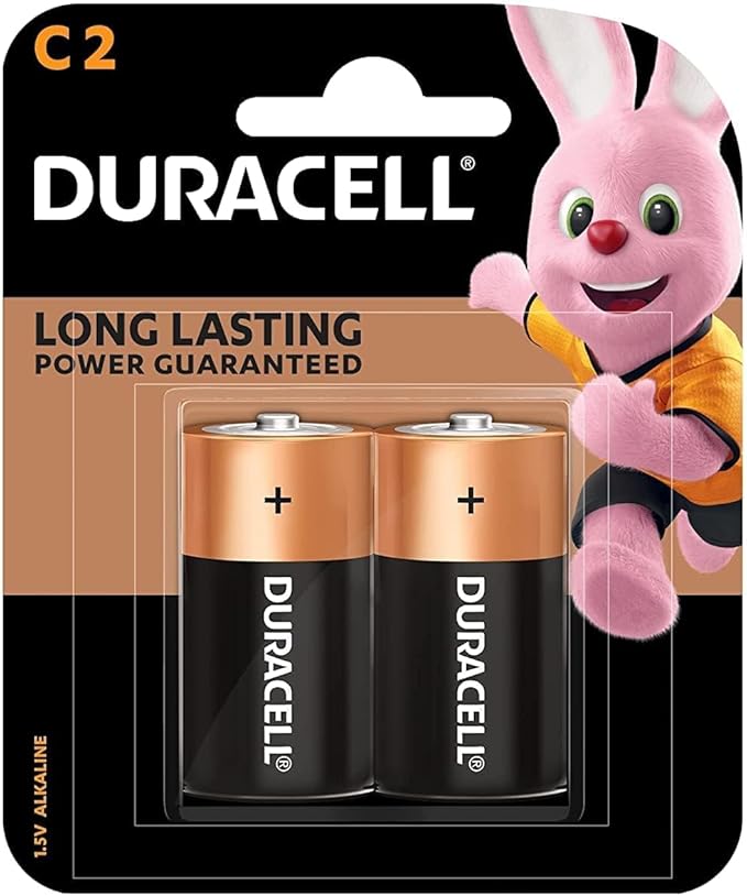 DURACELL Type C Long Lasting Power Guaranteed Battery 1.5V, Pack of 2 - Al Kabayel Discount CentreDURACELL Type C Long Lasting Power Guaranteed Battery 1.5V, Pack of 2BatteriesDURACELLAl Kabayel Discount Centre