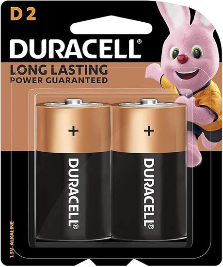 DURACELL Type D Long Lasting Power Guaranteed Battery 1.5V, Pack of 2 - Al Kabayel Discount CentreDURACELL Type D Long Lasting Power Guaranteed Battery 1.5V, Pack of 2BatteriesDURACELLAl Kabayel Discount Centre