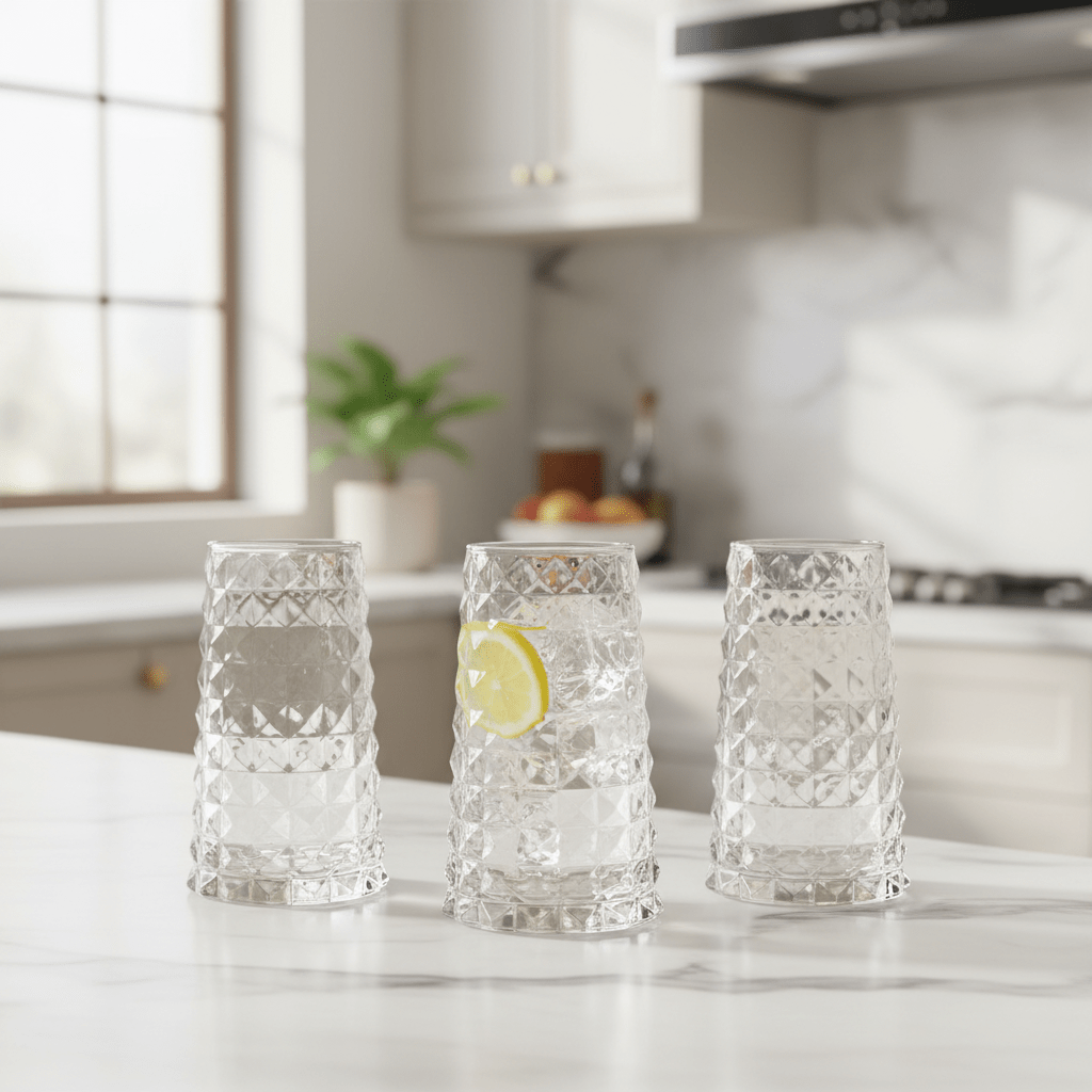 Durly Jumbo Size Clear Glass Tumbler Set – Large Capacity Drinking Glasses, 3 Pieces, 520 ml - Al Kabayel Discount CentreDurly Jumbo Size Clear Glass Tumbler Set – Large Capacity Drinking Glasses, 3 Pieces, 520 mlTumblersDURLYAl Kabayel Discount Centre