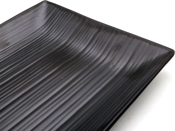 Dynasty Black Melamine Serving Tray Rectangle, BPA - free, Sleek Black Finish, Ideal to Serve Food, Fruits, Snacks, Dishes, Meals Kitchen Tableware Dining Home Decor. (22x34cm) - Al Kabayel Discount CentreDynasty Black Melamine Serving Tray Rectangle, BPA - free, Sleek Black Finish, Ideal to Serve Food, Fruits, Snacks, Dishes, Meals Kitchen Tableware Dining Home Decor. (22x34cm)platesAKDCAl Kabayel Discount Centre