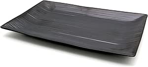 Dynasty Black Melamine Serving Tray Rectangle, BPA - free, Sleek Black Finish, Ideal to Serve Food, Fruits, Snacks, Dishes, Meals Kitchen Tableware Dining Home Decor. (22x34cm) - Al Kabayel Discount CentreDynasty Black Melamine Serving Tray Rectangle, BPA - free, Sleek Black Finish, Ideal to Serve Food, Fruits, Snacks, Dishes, Meals Kitchen Tableware Dining Home Decor. (22x34cm)platesAKDCAl Kabayel Discount Centre