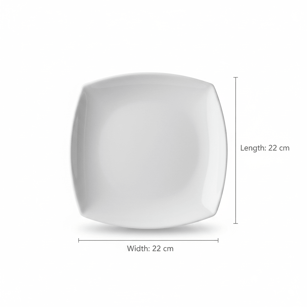 Dynasty Melamine Plate – White 8" (22*22 cm) - Al Kabayel Discount CentreDynasty Melamine Plate – White 8" (22*22 cm)PlatesDYNASTYAl Kabayel Discount Centre