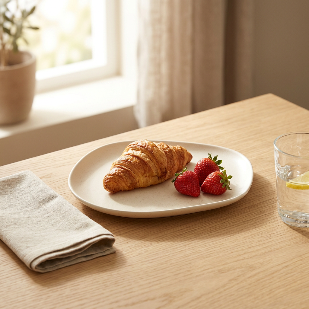 Ceramic Plate with Rounded Edges – 25×20cm