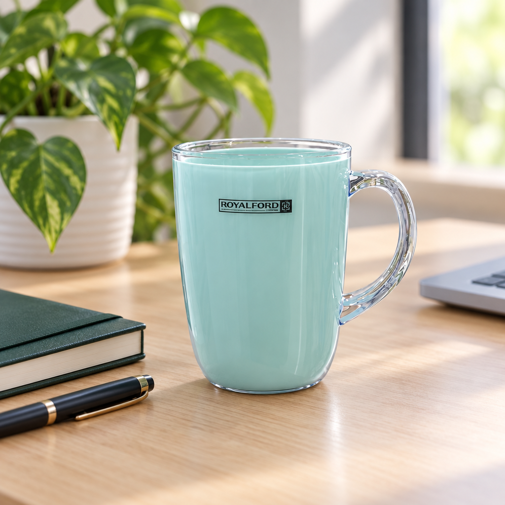 Royalford Melamine Mug Light Blue - 300ml