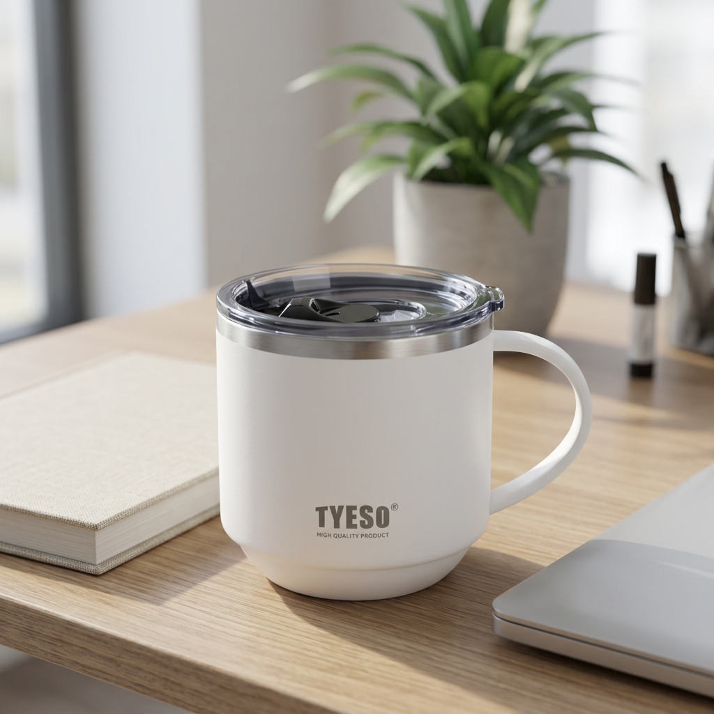 Tyeso Vacuum Mug White - 330ml