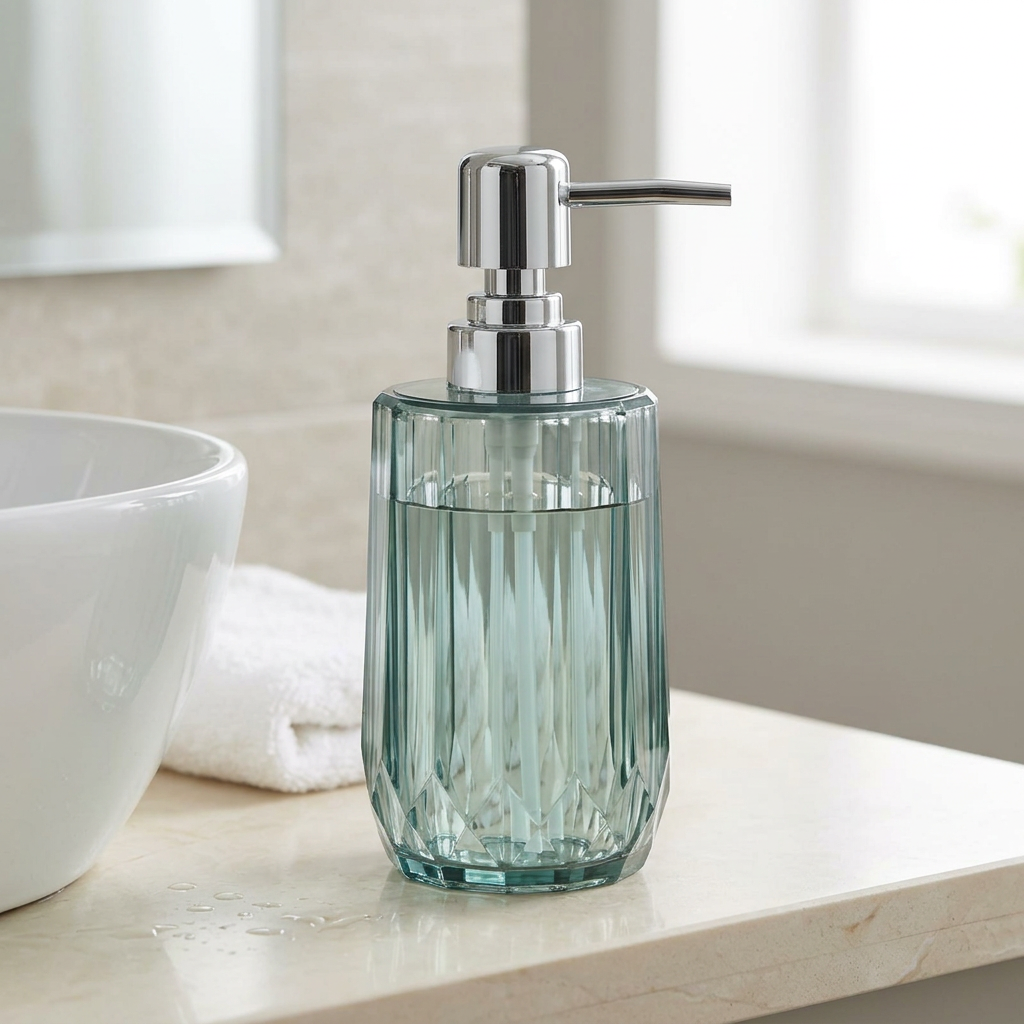 Acrylic Liquid Soap Dispenser Teal - 500ml