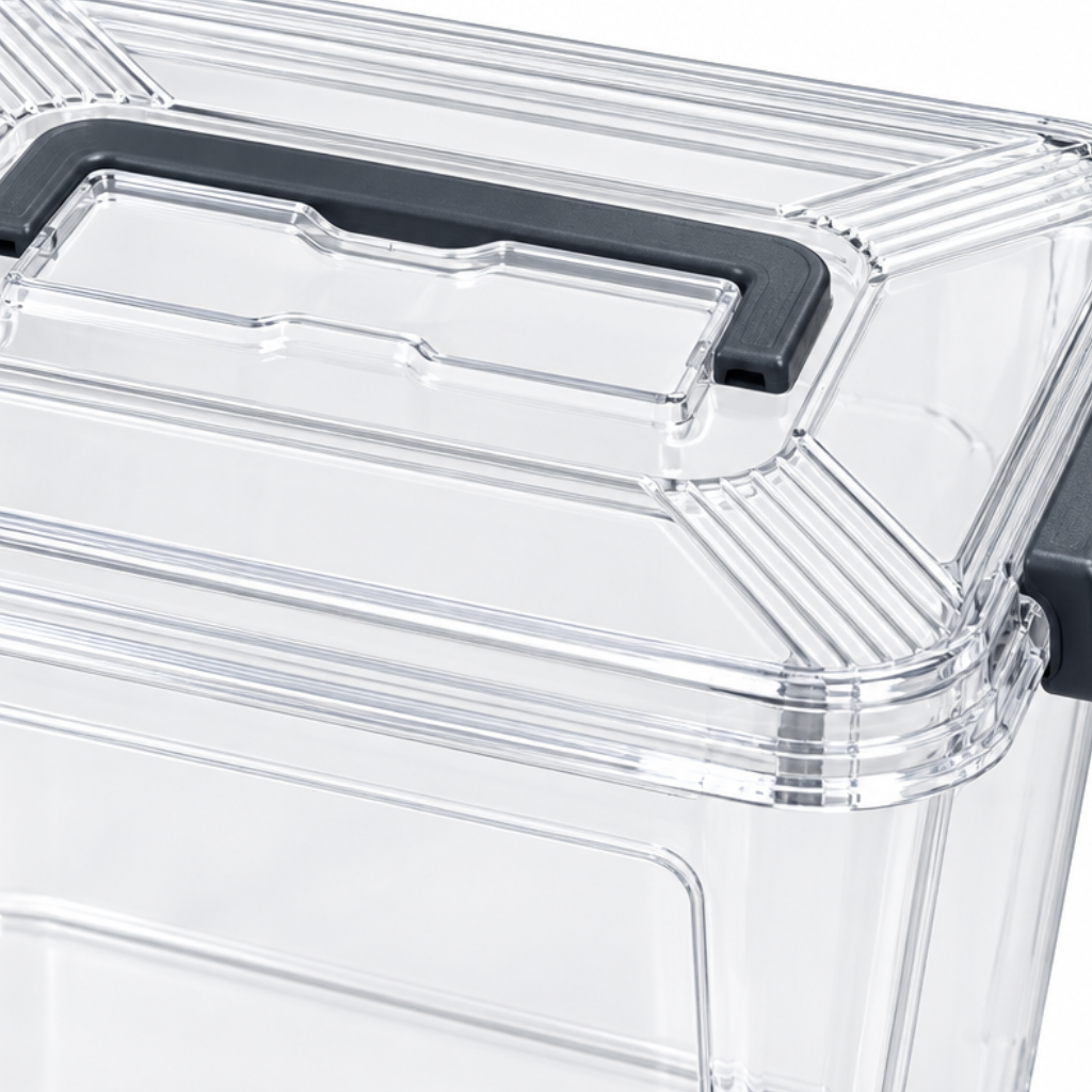 Marcalo Plastic Storage Box with Lid & Carry Handle – 10 Litre